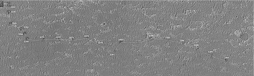Wegstrecke bis Sol 2286