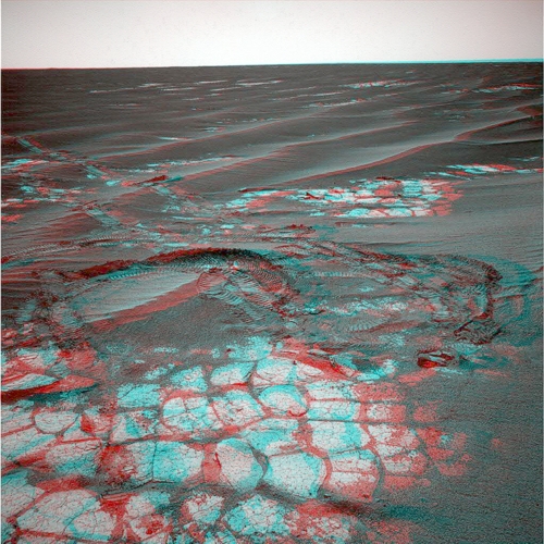 Sol 2315 Spuren im Sand