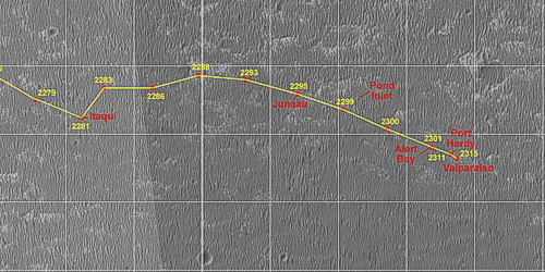 Wegstrecke bis Sol 2315