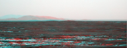 Sol 2656 3D-Blick in Fahrtrichtung