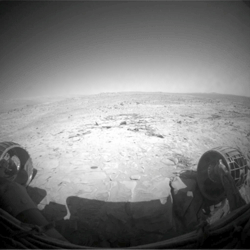 Blick aus der vorderen Navigationskamera