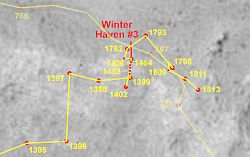 Wegstrecke bis Sol 1813