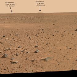 Apollo-Berge am Horizont