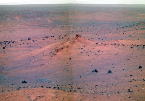 Blick in die Gusev-Ebene an Sol 1865