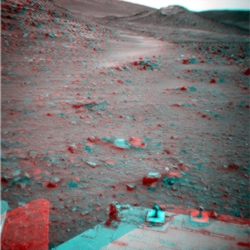 Von Braun-Blick in 3D an Sol 1870