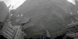 Bewegung durch die hintere Hazcam gesehen zwischen Sols 2145-2150