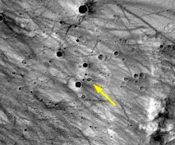 Odyssey Themis-Bild der Spirit Landezone