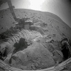 vordere HazCam Sol 2156-2158