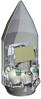 Phobos-Grunt in der Fregat-Oberstufe
