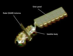 EnviSat aufgenommen im Orbit
