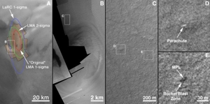 Mars Polar Lander Landegebiet