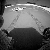 Blick zurück auf den Lander