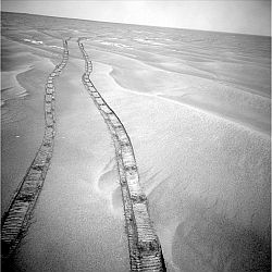 Blick zurück am Ende von Sol 1817