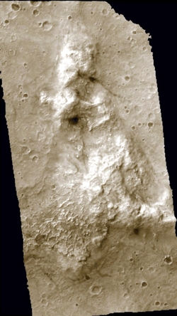 Die Columbia Berge aus dem Orbit