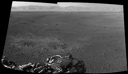 Sol 2 NavCam Panorama, Ausschnitt